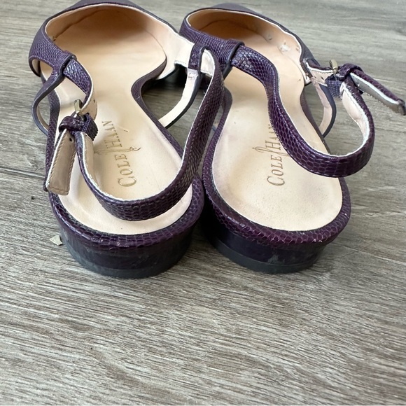 So 6B COLE HAAN Juliana Sling Back Leather Flats - Picture 3 of 7